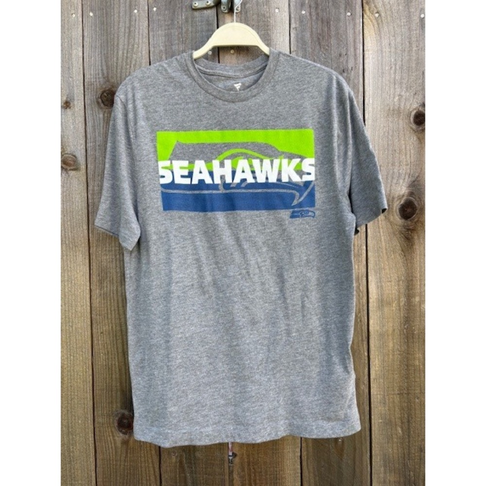 Fanatics Mens Seattle Seahawks‎ NFL Graphic T-Shirt Gray Heather Medium